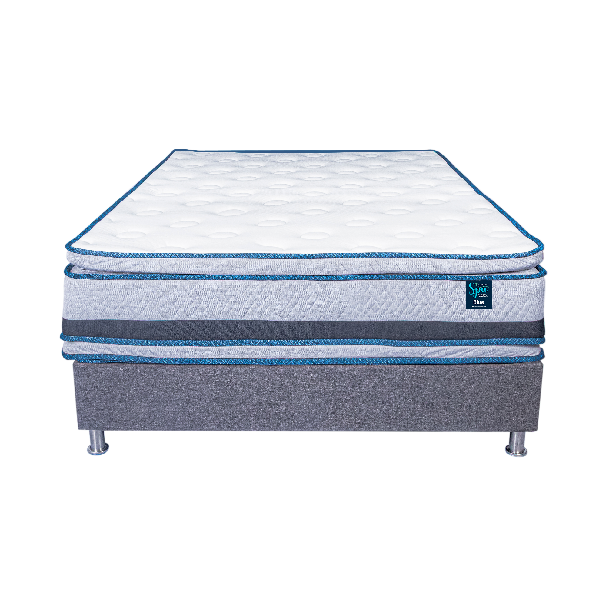 Combo Colchón Blue + Basecama Classic copia